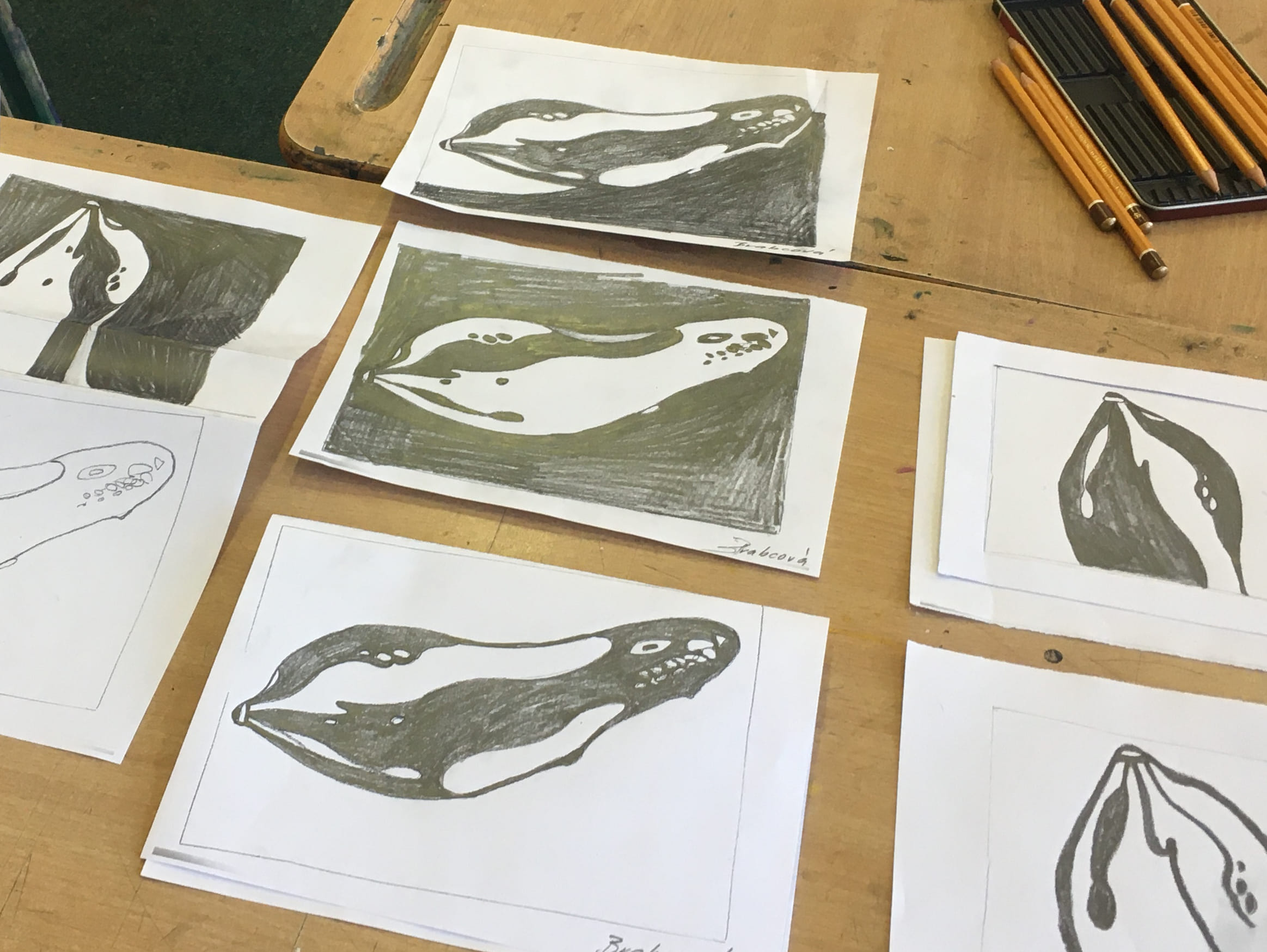 Víkend s barvami a šablonami aneb vstupní brána k linorytu