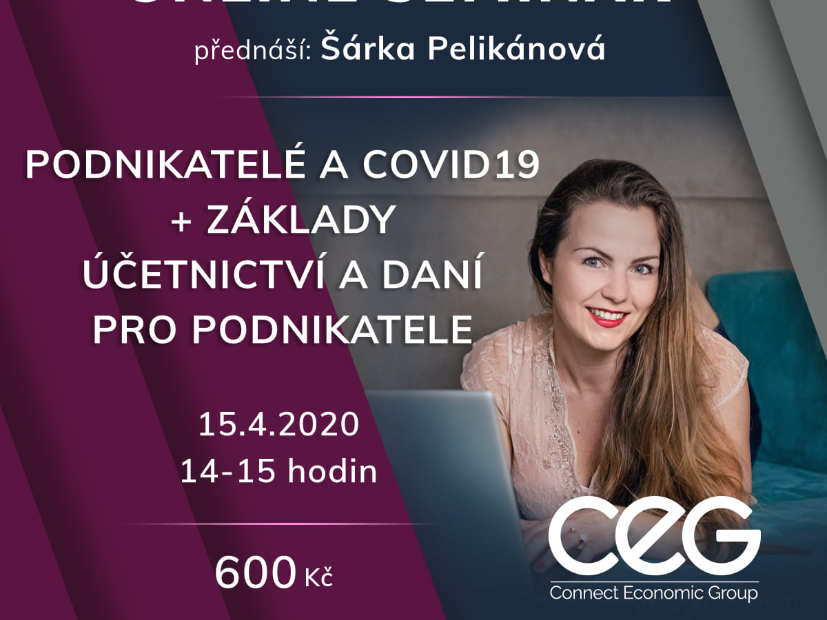Podnikatelé a COVID19 + základy účetnictví a daní ONLINE